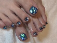 エムスリーネイル(m Three nail)/ブルーミラーフットネイル