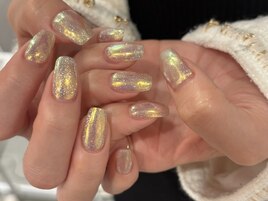 オーロラフラッシュネイル