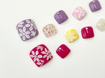 ネイルサロンクイール 宇都宮店(NAIL SALON QUILL)/フラワーアート♪