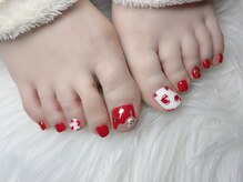 リゾートデバリ(ReSORT de BALI)/バレンタインフットネイル