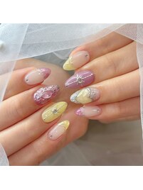 パステルジェーリネイル