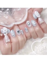 ユファ(YUFFA)/青色量産型ネイル