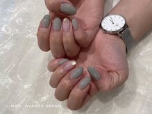 ネイル アヴァンス あべのルシアス店(Nail AVANCE.)/シンプルネイル　元山