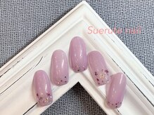 スエルテ ネイルサロン 北千住店/シンプル押し花ネイル ¥7000