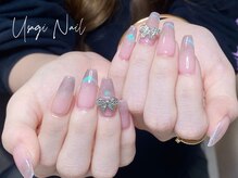 ウサギネイル 新大久保店(usagi nail)/マグネットフレンチ秋可愛い