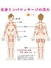 もみほぐし30分+オイルリンパトリートメント60分　8000円
