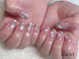 マグネット　ラメフレンチ