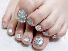 ライトウェーブ 長野駅前店/ぷっくりフラワーネイル♪