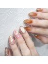 アシメニュアンスネイル
