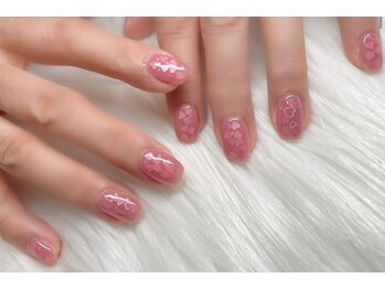 ネイルアンドアイラッシュスタジオ シュシュ(chouchou)/1番人気！！ハートホロネイル