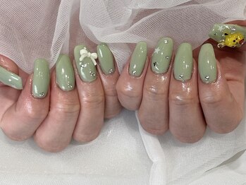 春のy2k風ネイル