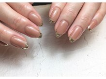 ビビネイル(vivi.NAIL)/ガラスフレンチネイル