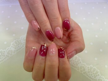 秋カラーネイル