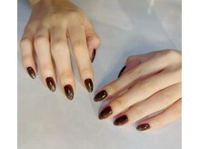 ハーティーネイル 自由が丘南口店(heartynail)/ブラック/ラメ/シアーカラー