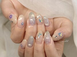 お花×ブルーマグネット