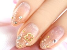 ネイルサロン ベビーピンク(Nail salon BABY PINK)/☆人気のパーツで上品ネイル☆