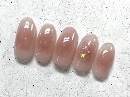 ふんわりチークネイル