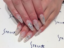 ネイルサロン ステラ(Nail Salon STELLA)/【スカルプ】ヌーディーキラキラ