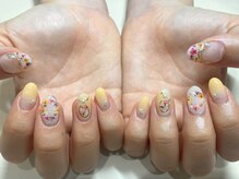 ハレトキネイル(haretoki nail)/押し花ネイル
