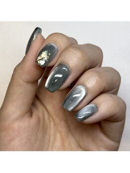 ハーティーネイル 自由が丘南口店(heartynail)/マグネットネイル/ブルーネイル