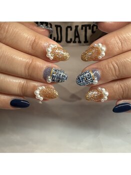 エーナイン イオンモール三川店/ツイードパールネイル^^