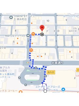 バイ マリーテレジア 錦糸町駅北(by MARIE TERESIA)/道案内