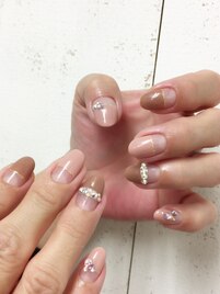 ストレートフレンチネイル