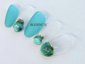 ブレンド 広尾店(BLEND)/ニュアンスシアー系ネイル