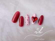 イル 神戸店/ハート×マグネットネイル