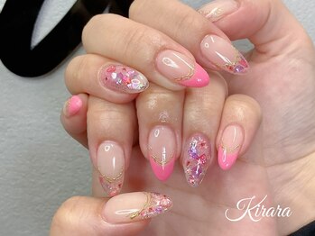 キララ(Kirara)/ピンクフレンチフォロネイル