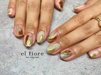 ニュアンスネイル／秋カラー