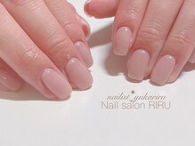 リル(RIRU)/ピンクベージュワンカラーネイル