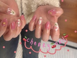 さくらんぼネイル