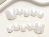 ★フット人気No.2★ 上品に輝くホワイトミラーネイル♪ [オーロラネイル]