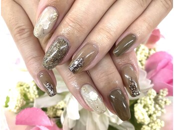 ディーネイル 四条烏丸(D-nail)/【山田】ブラウン×ニュアンス