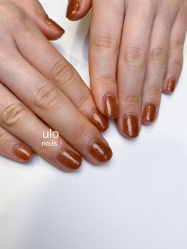 ウロネイルズ(ulo nails)/ブラウン砂ジェルワンカラー
