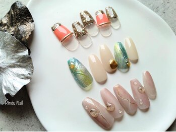 リンドゥネイル 上小田井店(Rindu Nail)/7月定額　ニュアンス系