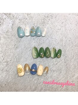 キャンアイドレッシー 海老名/定額ネイル　ゴールド