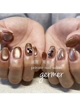 ジェルメ(germer)/マグネットネイルにハート