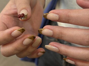 アイネイルズ 天神今泉店(I-nails)/【mami.i】べっこうフレンチ