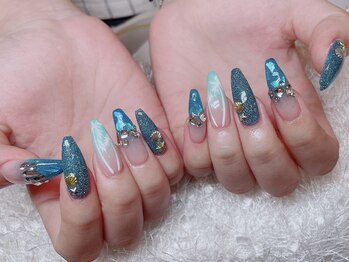 レアネイル 新宿(le'a nail)/ヤシの木デザイン