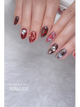ジジ アンド リリー/バレンタインネイル