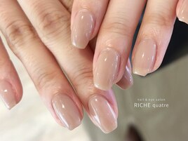ミルクティーベージュネイル