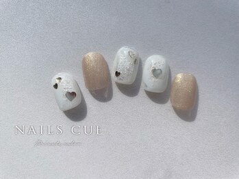 ネイルズキュー(NAILS CUE)/ゴールドラメネイル