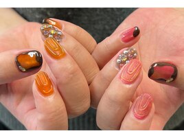 フルーツ×チョコネイル