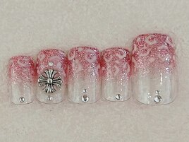 レオパードネイル　ラメグラ