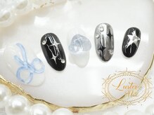 ラスターネイル(Luster nail)/リボン/ハートネイル♪