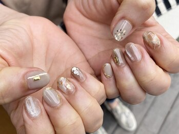 ネイルアルケー(Nail ARCHE)/天然石ニュアンスネイル