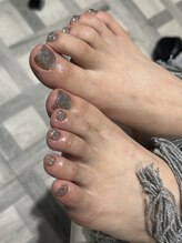 エミュネイル 関内(emunail)/ラメフットネイル