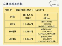 ソウノ 御茶ノ水(Souno)/回数券料金表